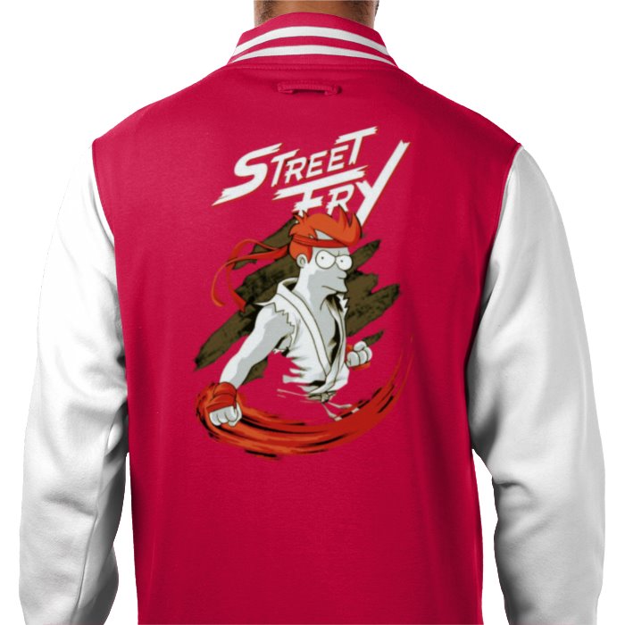 Futurama x Street Fighter - Street Fry Varsity Jacket
