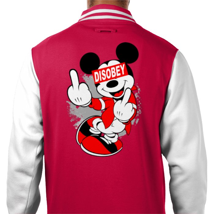Mickey Mouse - Disobey Varsity Jacket