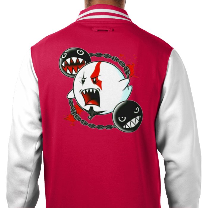 Super Mario x God Of War - Ghost Of War Varsity Jacket