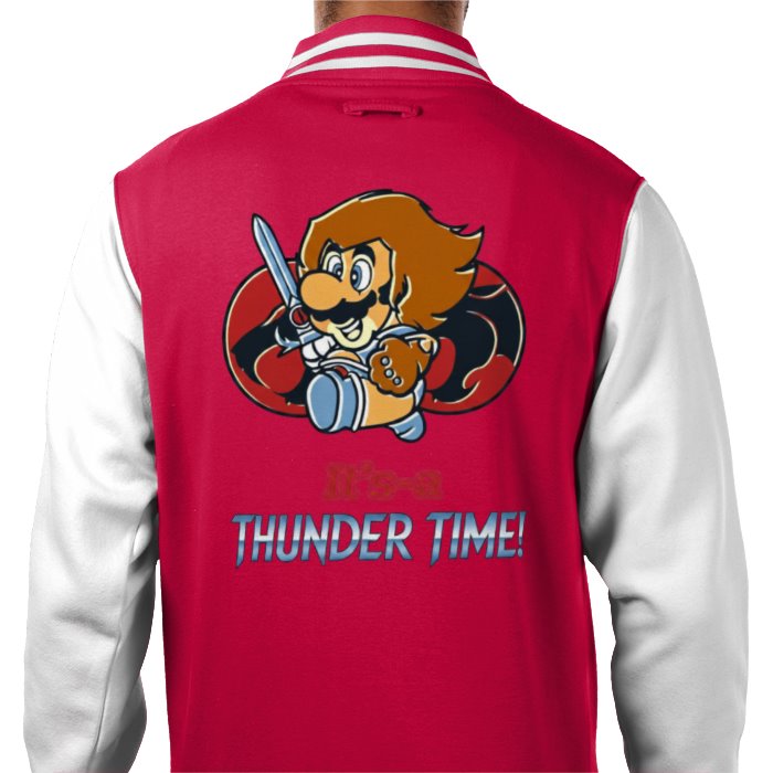 Super Mario x Thundercats - Its 'a Thunder Time Varsity Jacket