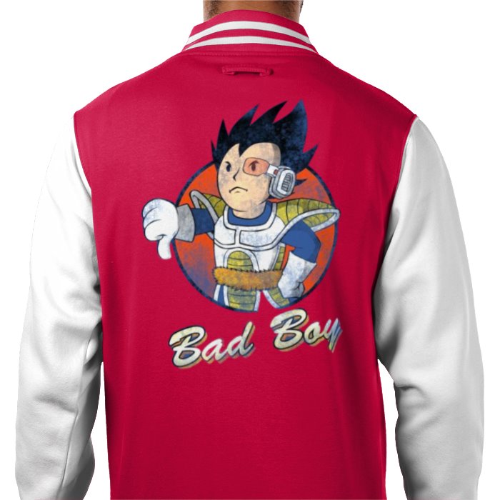 Dragon Ball Z & Fallout - Vegeta Bad Boy Varsity Jacket