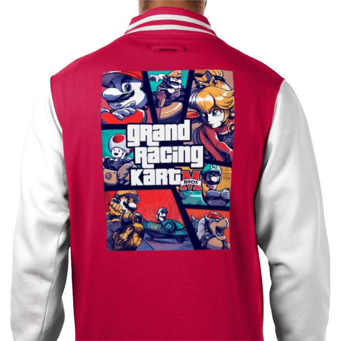 Mario Kart & Grand Theft Auto - Grand Racing Kart Varsity Jacket