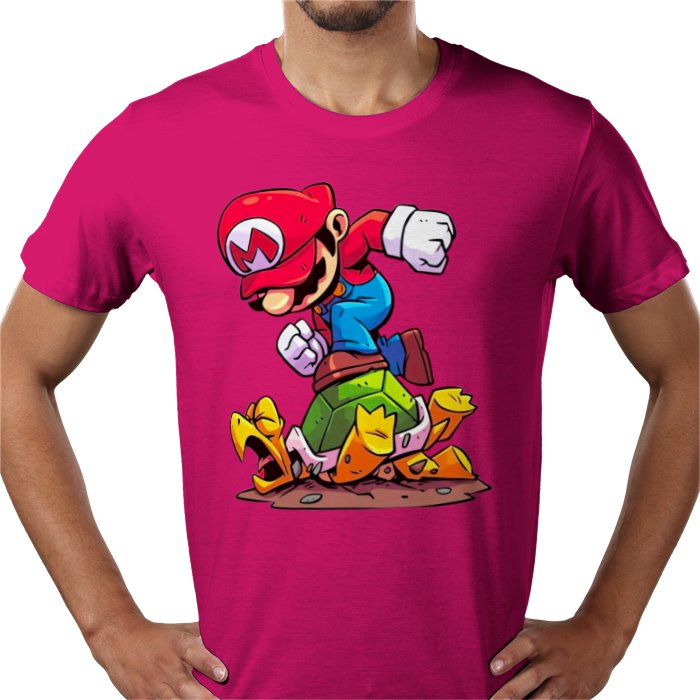 Super Mario Bros — Mario Crushing Turts T-Shirt