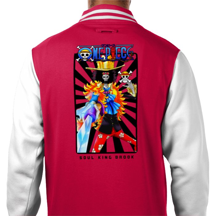 One Piece - Brook Theme 4 Varsity Jacket