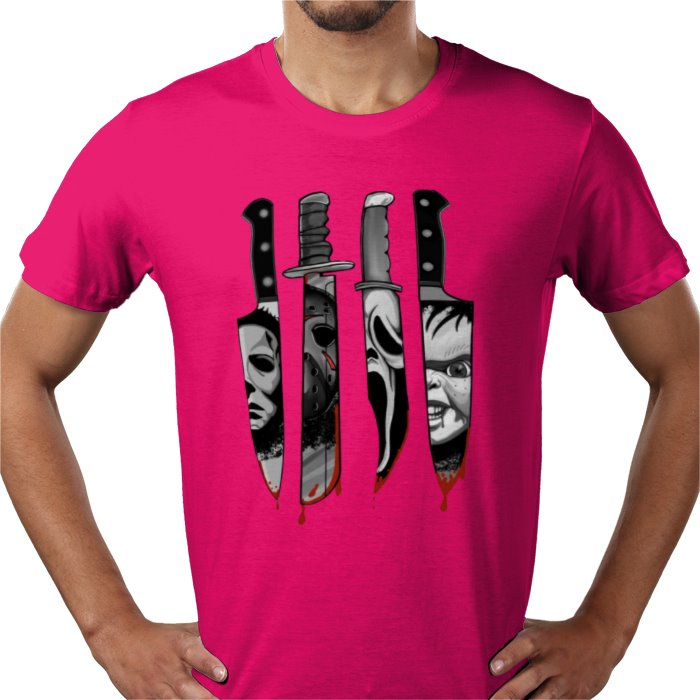 Horror Knifes Theme T Shirt