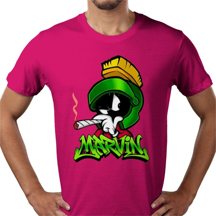 Marvin The Martian x Cannabis Parody T-Shirt