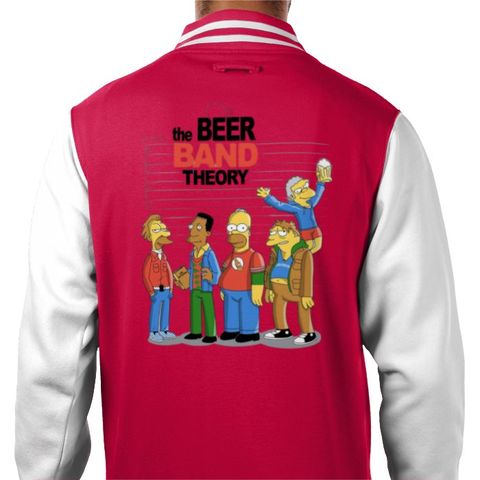 The Simpsons & The Big Bang Theory - Beer Band Theory Varsity Jacket