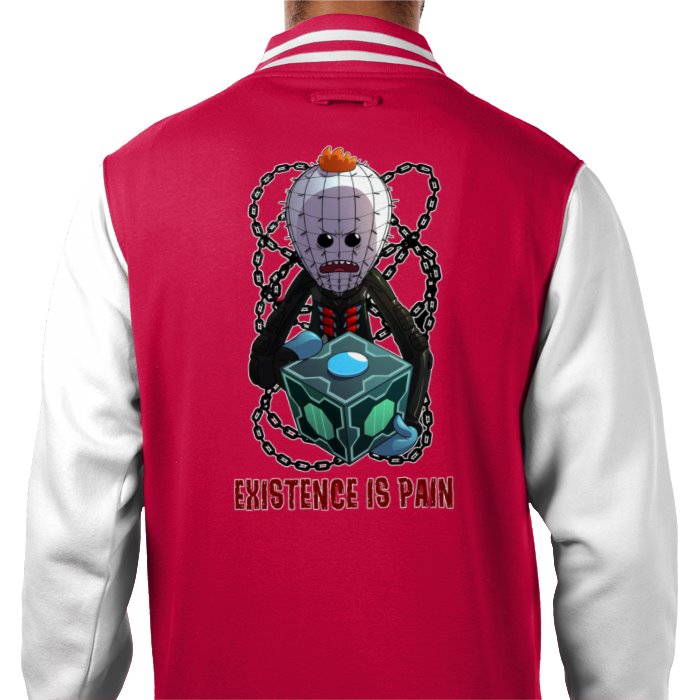 Rick & Morty & Hellraiser - Existence Is Pain Varsity Jacket