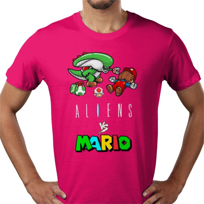 Super Mario x Aliens - Aliens Vs Mario T-shirt