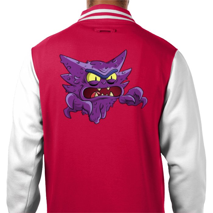 Rick & Morty & Pokémon - Haunter Varsity Jacket