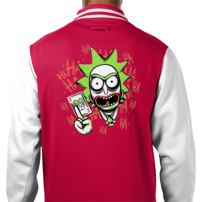 Rick & Morty & Batman - Joker Ha Ha Varsity Jacket