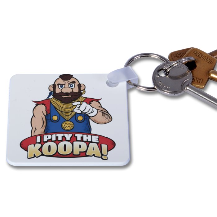 Super Mario Bro's x The A-Team - I Pity The Koopa Keyring