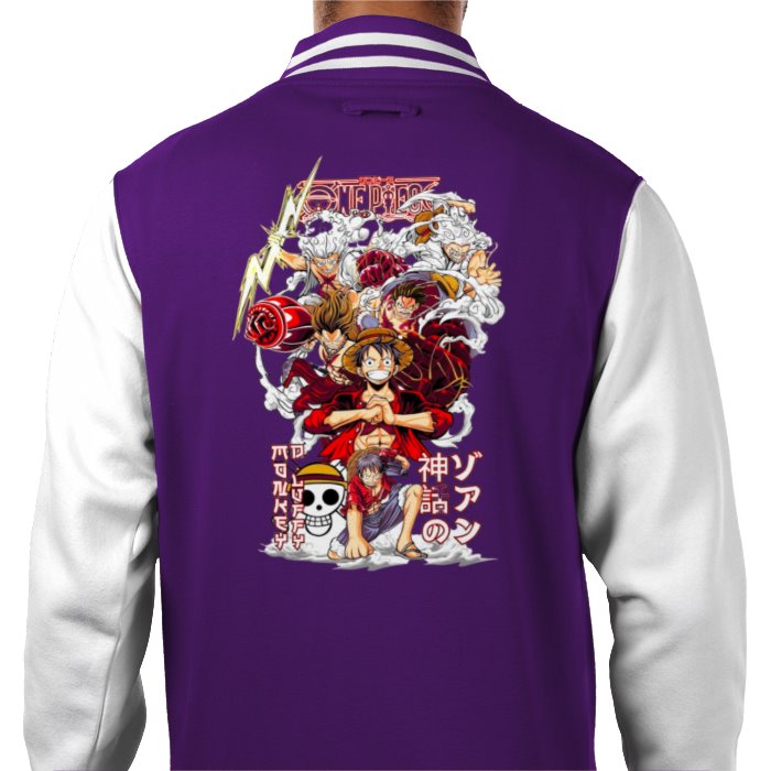 One Piece - Luffy Theme 3 Varsity Jacket
