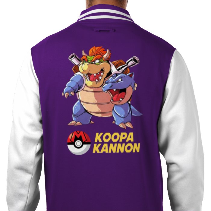 Super Mario x Pokémon - Koopa Kannon Varsity Jacket
