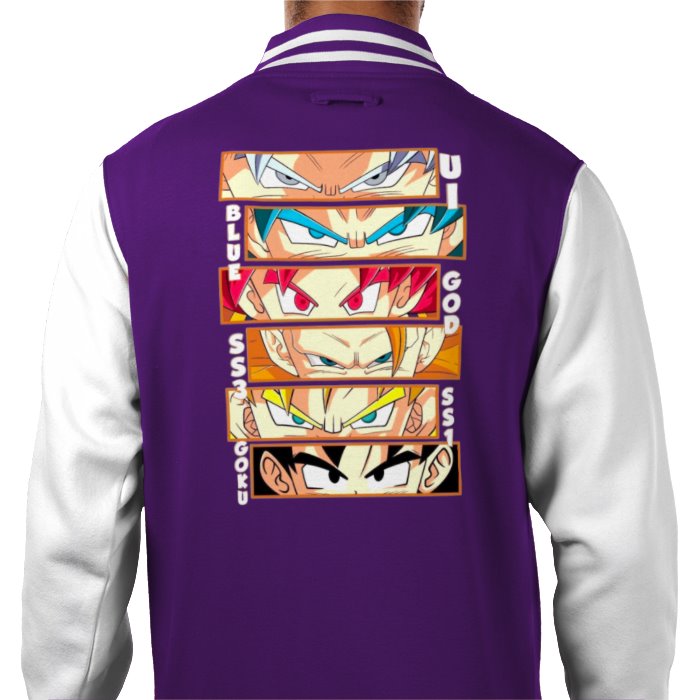 Dragonball Z - Goku Eyes Varsity Jacket