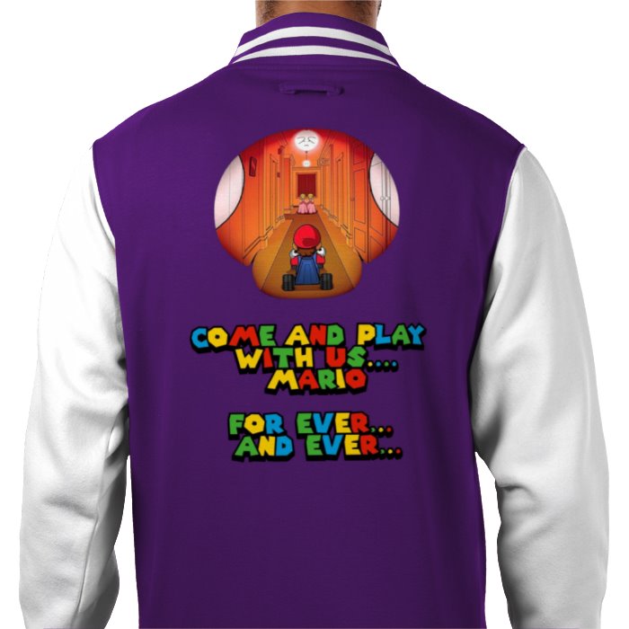 Super Mario x The Shinning - Come Play With Us Varsity Jacket