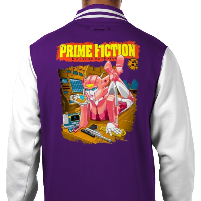 Transformers x Pulp Fiction - Prime Fiction Varsity Jacket