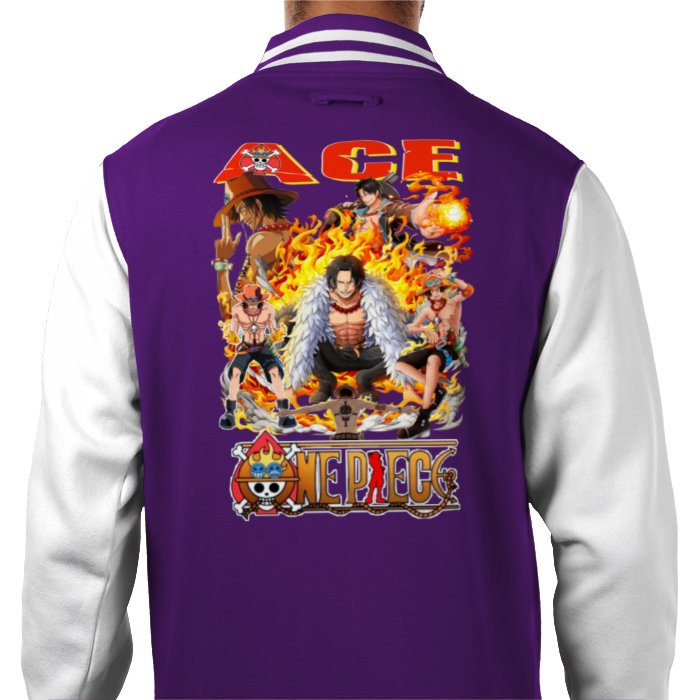 One Piece - Ace Theme 3 Varsity Jacket