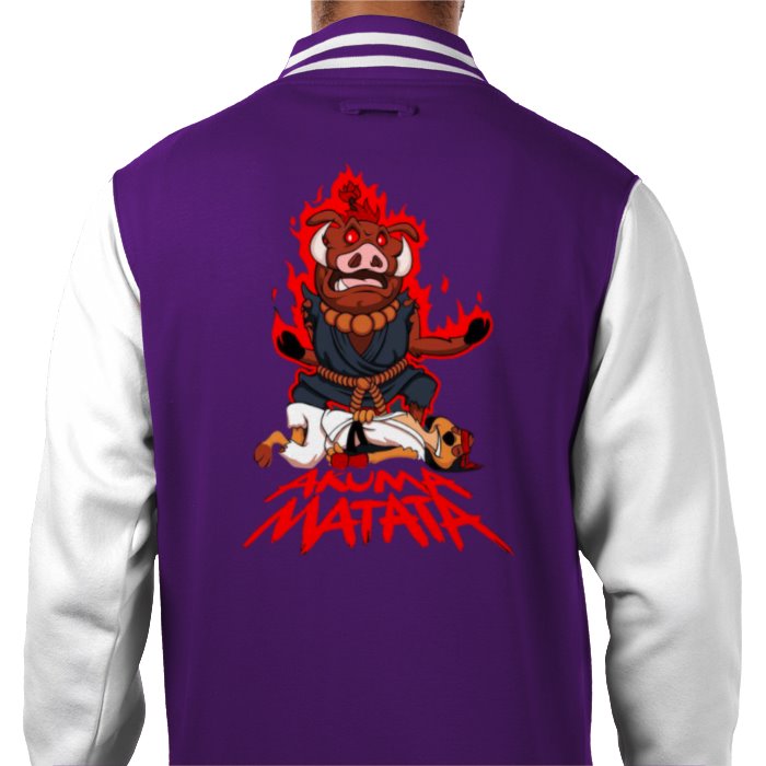 Timone & Pumba & Street Fighter - Akuma Matata Varsity Jacket