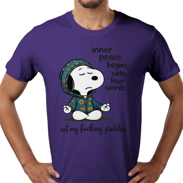 Inner Peace Starts With 4 Words - Snoopy T-shirt