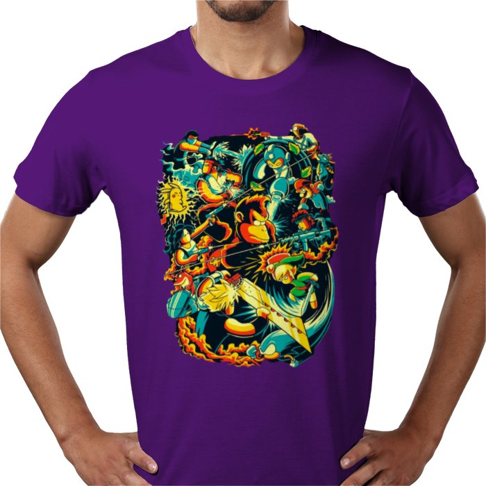Retro Gamer Collage T-Shirt