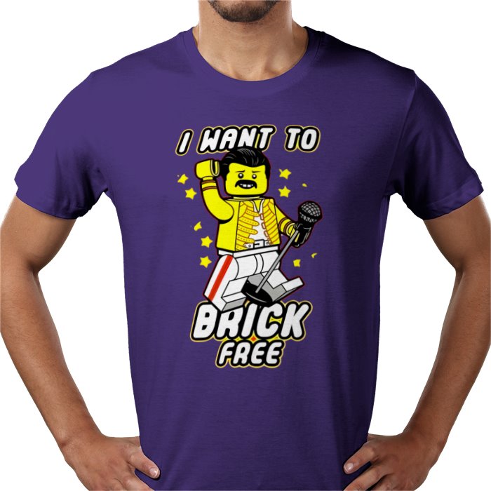 Freddy Mercury - Brick Free T-Shirt