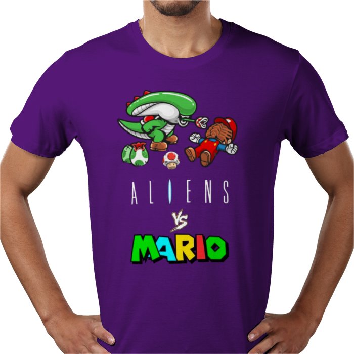 Super Mario x Aliens - Aliens Vs Mario T-shirt