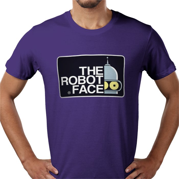 Futurama x The North Face Parody - The Robot Face T-Shirt