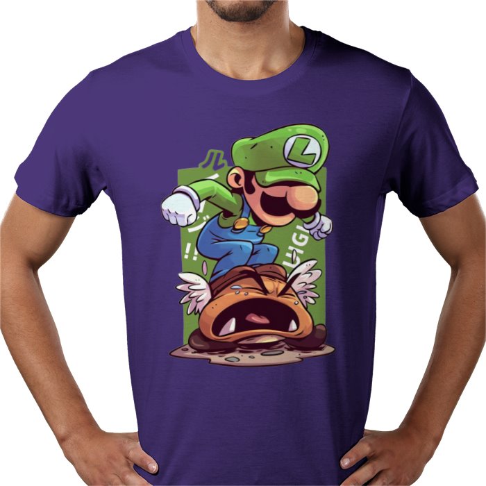Super Mario Bros — Luigi Crushing Turts T-Shirt