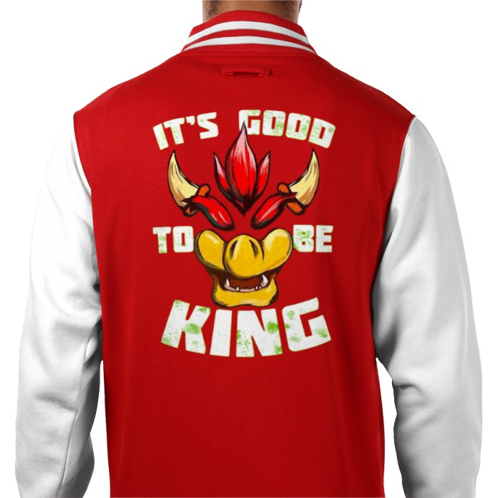 Super Mario Bro's - Its Good To Be King Theme Varsity Jacket