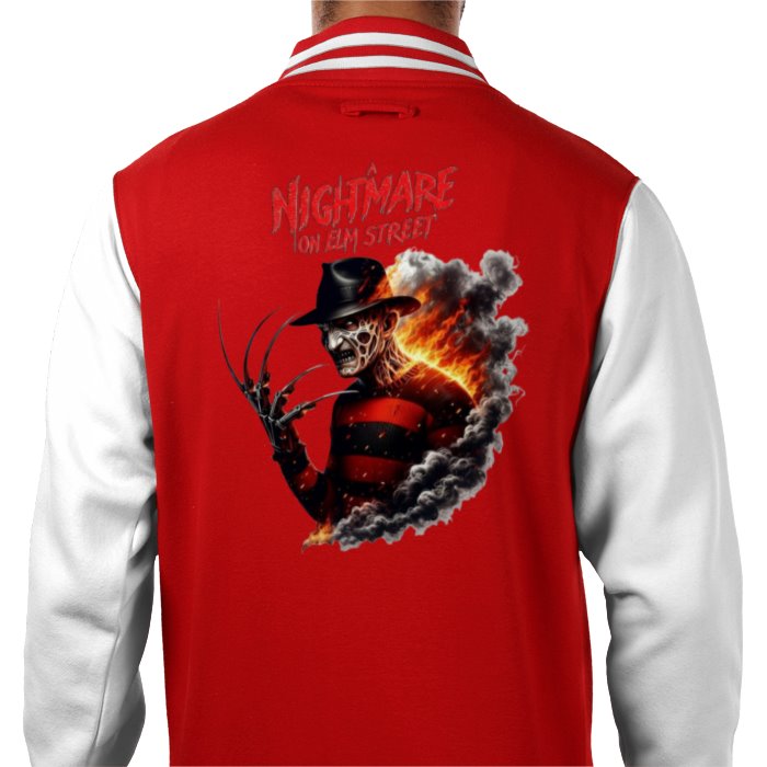 A Nightmare On Elm Street Theme Varsity Jacket