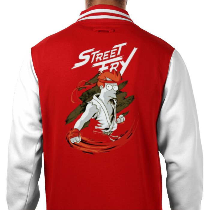 Futurama x Street Fighter - Street Fry Varsity Jacket