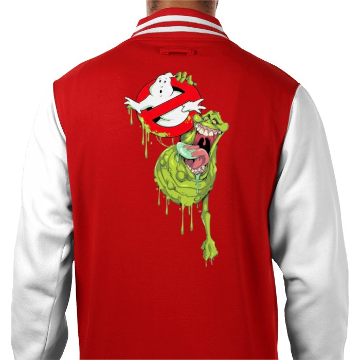 Ghostbusters - Slimer & Logo Varsity Jacket