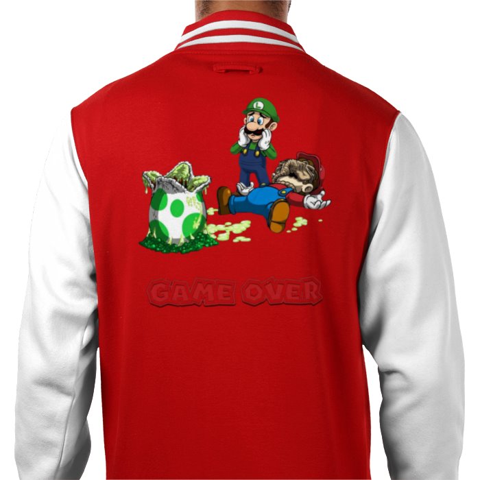 Super Mario x Aliens - Xeno Egg Varsity Jacket