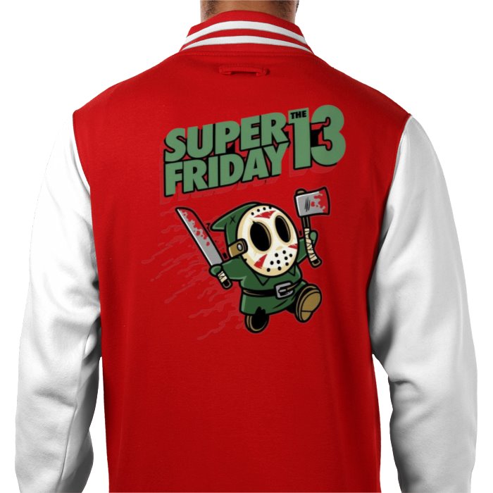 Super Mario x Friday 13th - Super Friday 13th Varsity Jacket