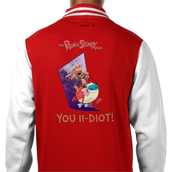 Ren & Stimpy - You II-diot Varsity Jacket