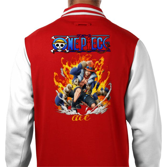 One Piece - Ace Portrait Varsity Jacket