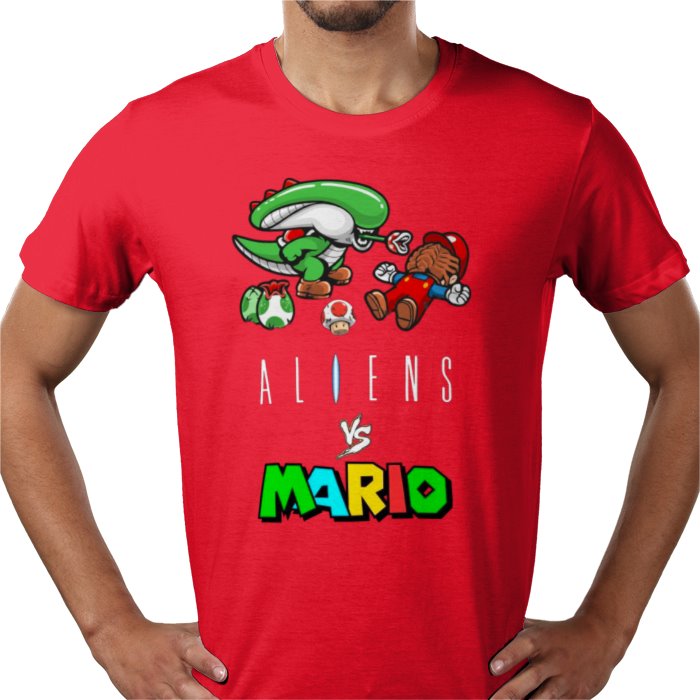 Super Mario x Aliens - Aliens Vs Mario T-shirt