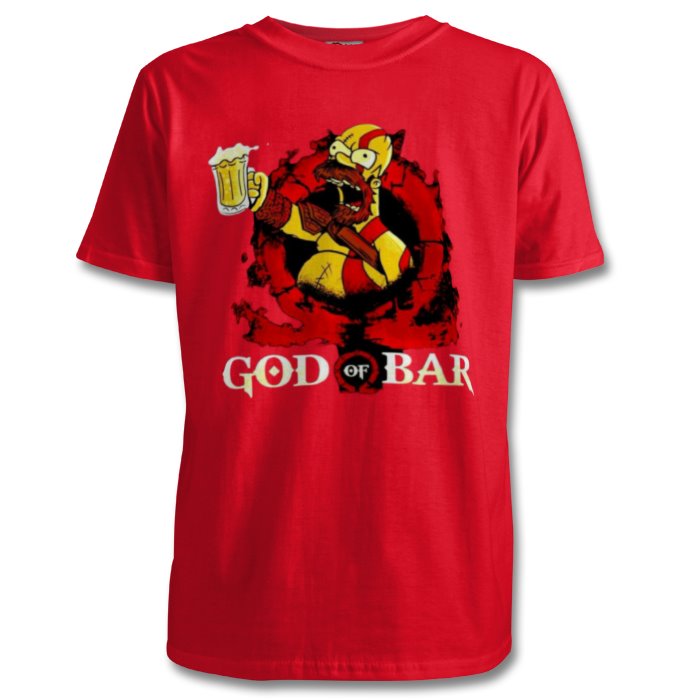 The Simpsons & God Of War - God Of Bar T-shirt