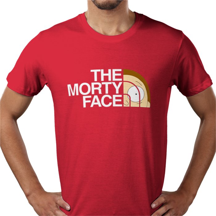 Rick & Morty x The North Face Parody - The Morty Face T-Shirt