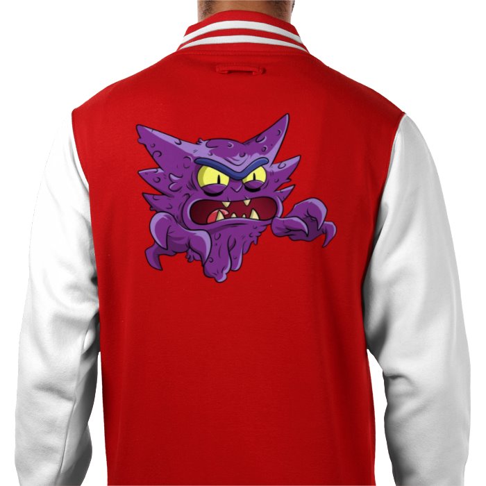 Rick & Morty & Pokémon - Haunter Varsity Jacket