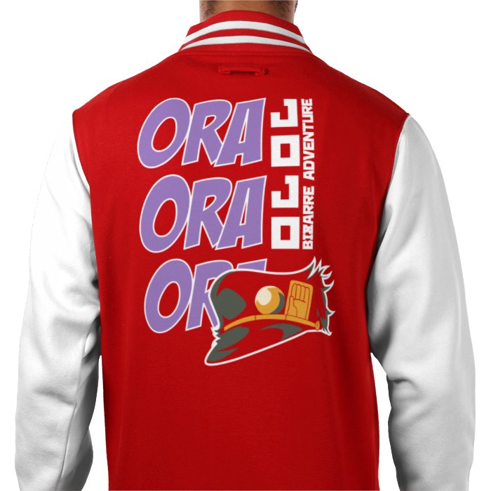 JoJo's Bizarre Adventure - Ora Ora Ora Varsity Jacket