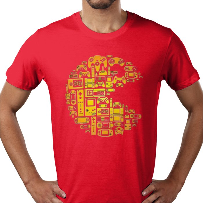 Pac-Man Tech Collage T-Shirt