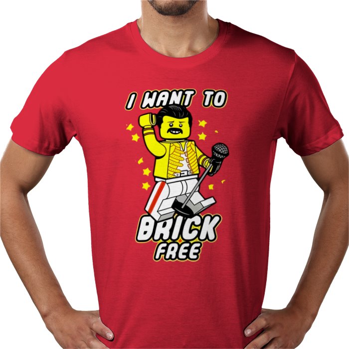 Freddy Mercury - Brick Free T-Shirt