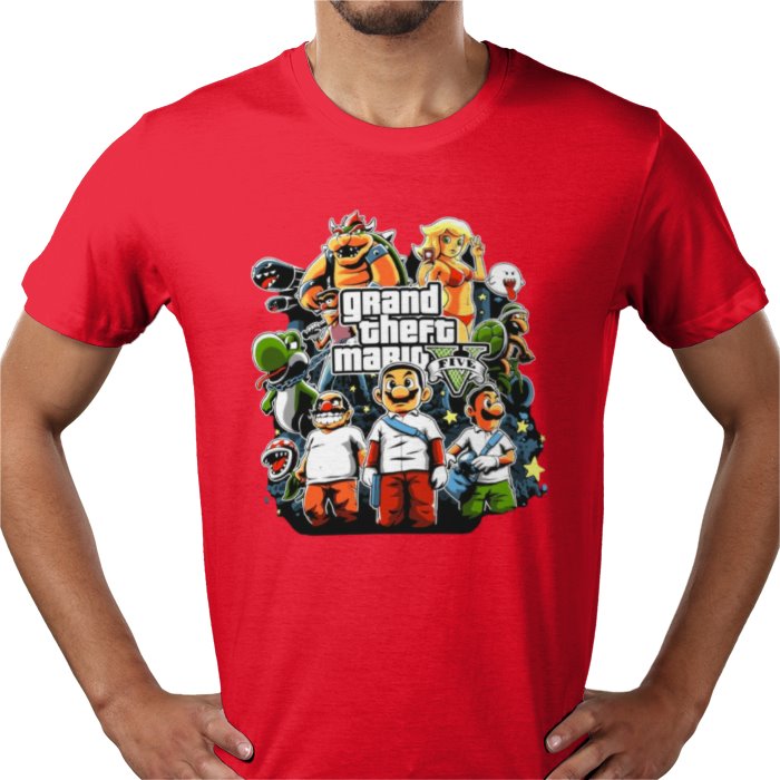 Super Mario x Grand Theft Auto - Grand Theft Mario T-shirt