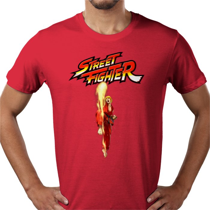 Street Fighter — Ken Dragon Punch T-Shirt