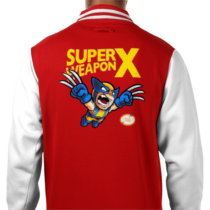 Super Mario Bro's & Wolverine - Super Weapon X Varsity Jacket