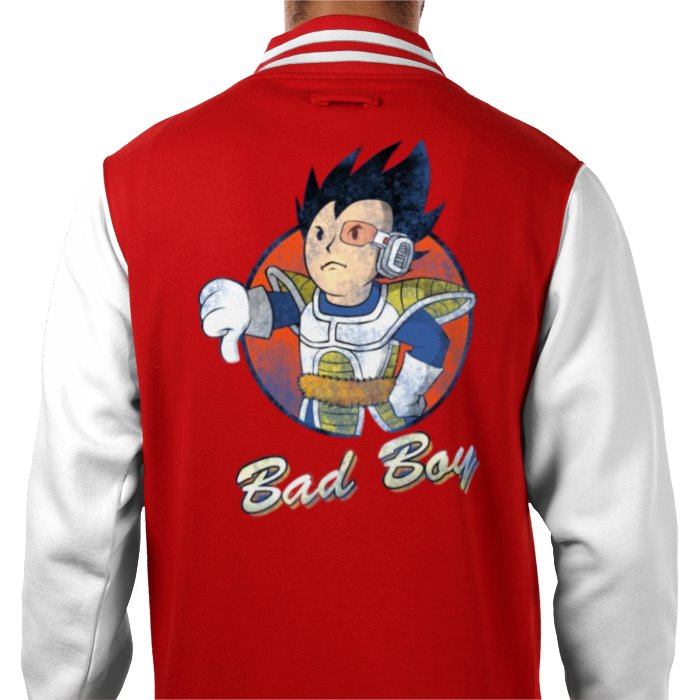 Dragon Ball Z & Fallout - Vegeta Bad Boy Varsity Jacket