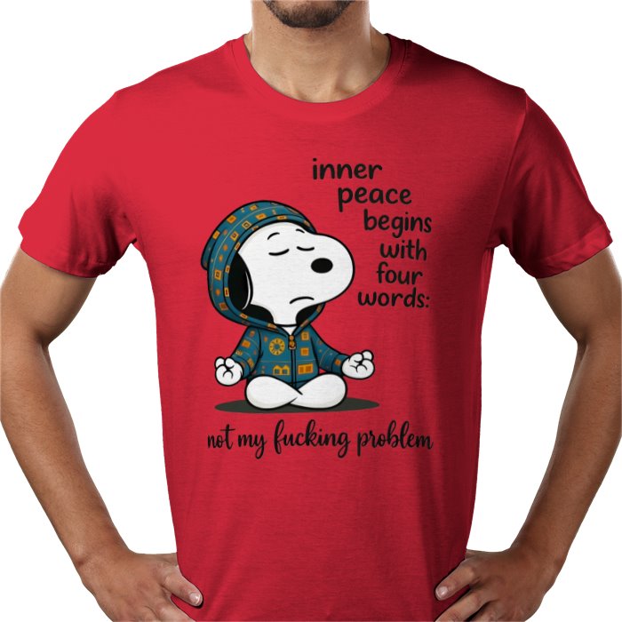 Inner Peace Starts With 4 Words - Snoopy T-shirt