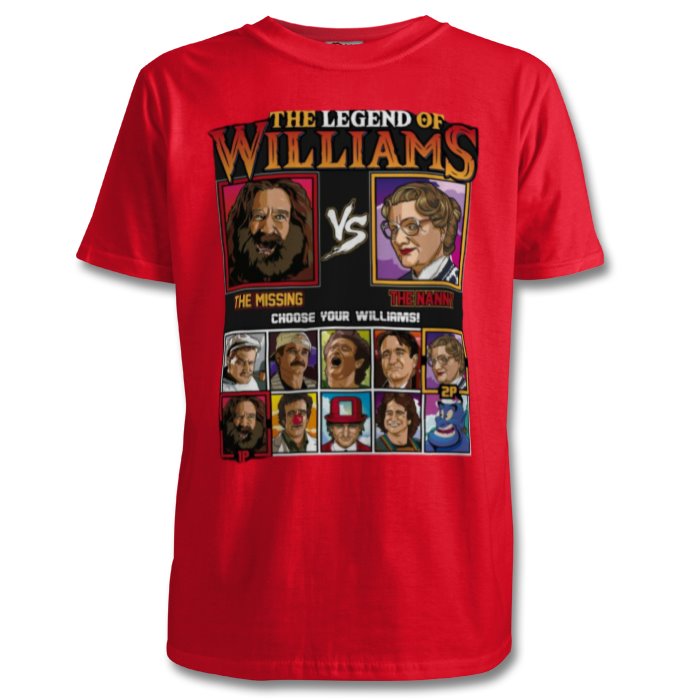 Robin Williams & The Legend Of Zelda -The Legend Of Williams T-shirt